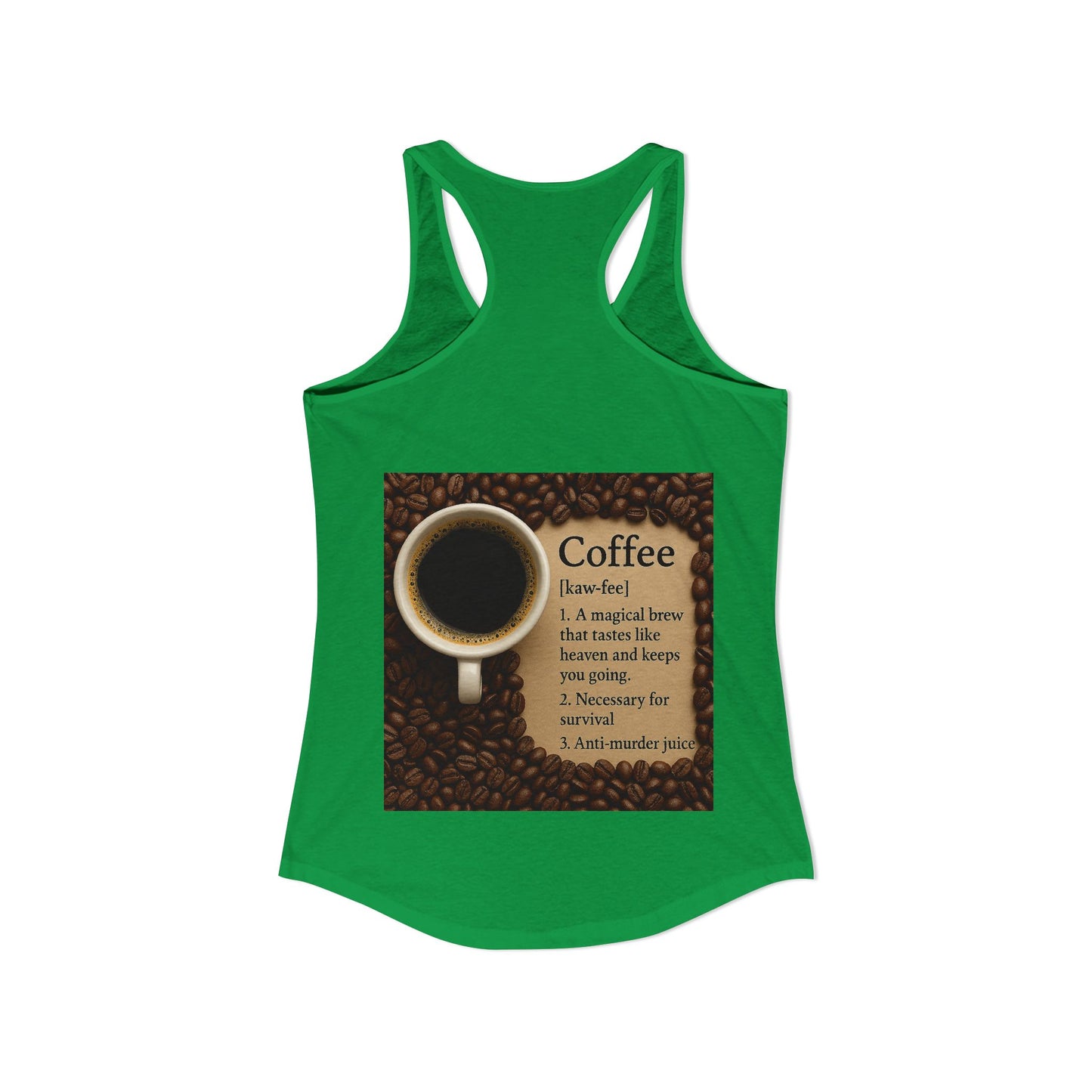 Coffee Definition Women's Racerback Tank
