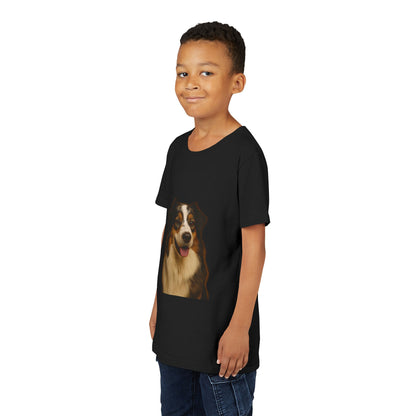 Aussie Head Youth Unisex Short Sleeve Crewneck Tee
