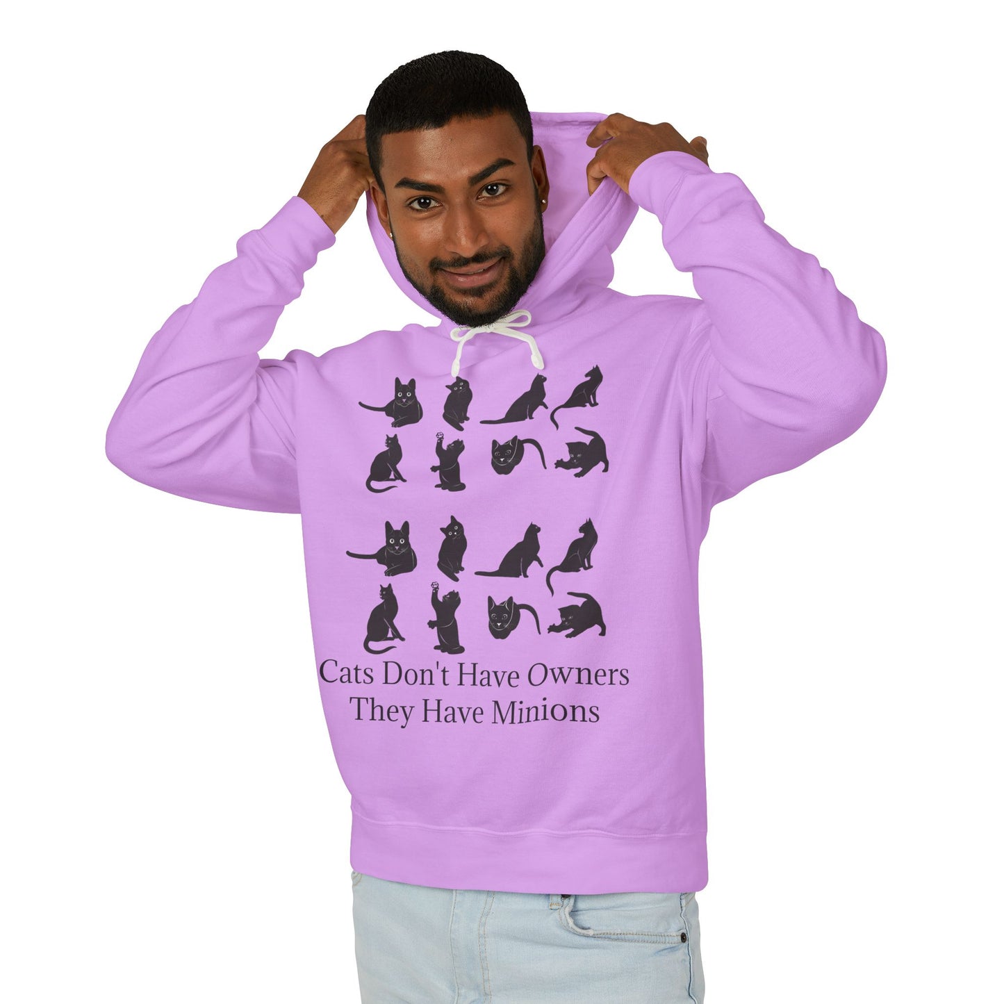Cat Minions Unisex Lightweight Hoodie