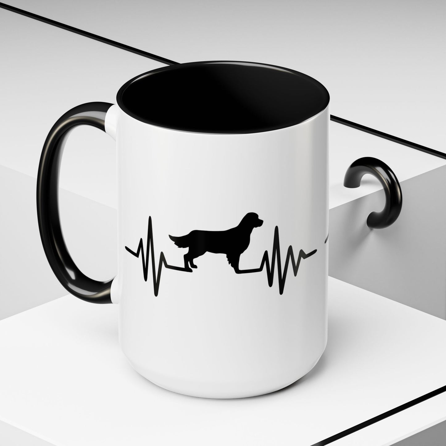 My Heart Beats For Goldens 2-Tone Coffee Mug