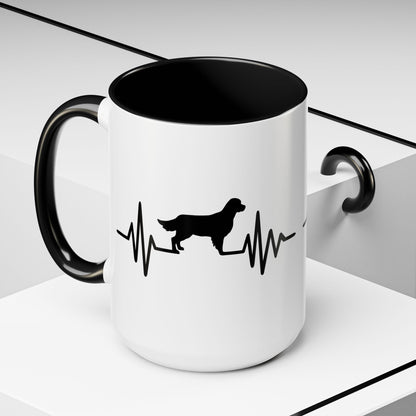My Heart Beats For Goldens 2-Tone Coffee Mug