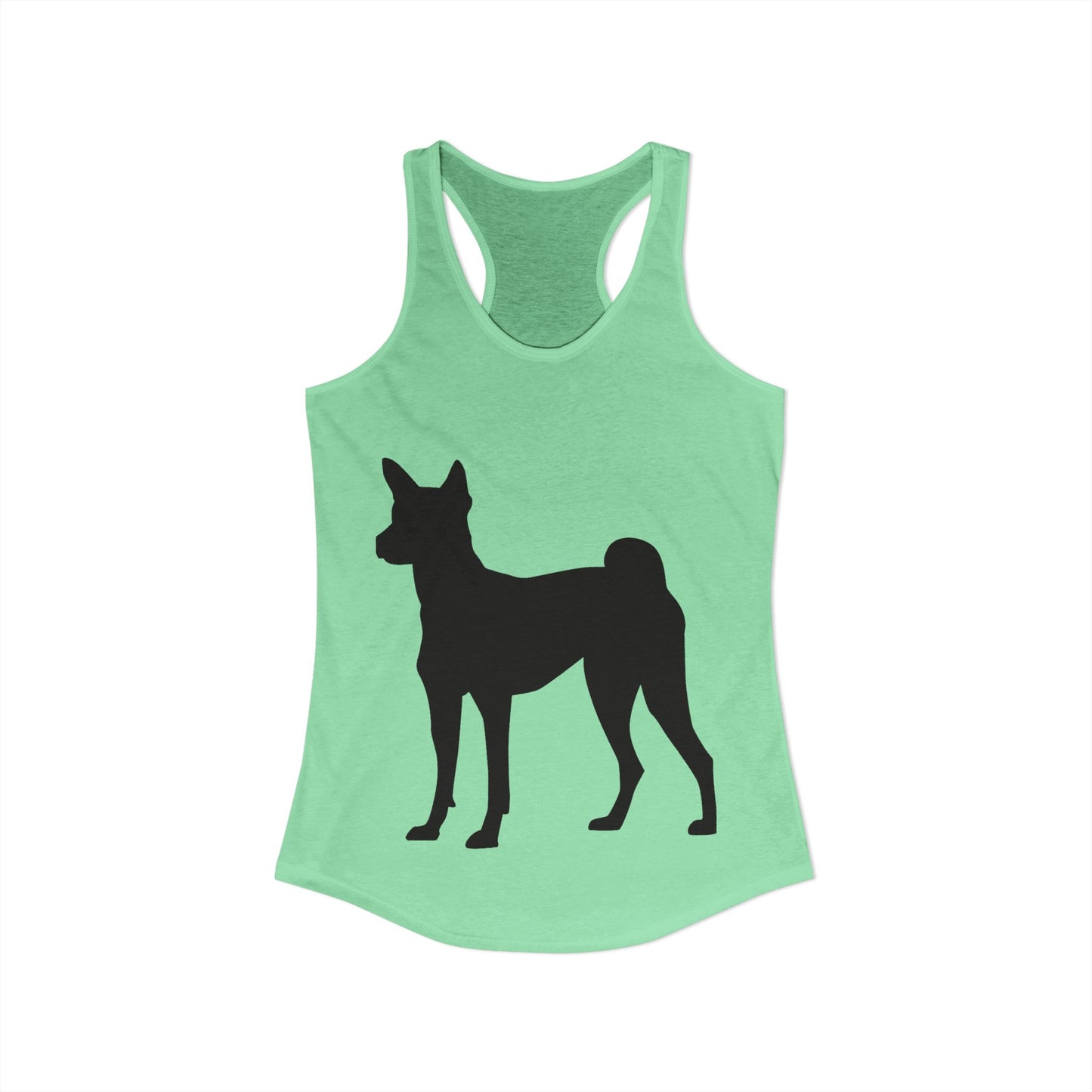 Basenji Silhouette Women's Racerback Tank