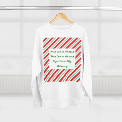 Here Comes Amazon Unisex Crewneck Sweatshirt