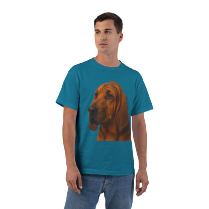 Bloodhound Head Men's Short-Sleeve Crewneck Tee