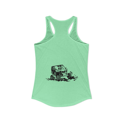 Slingin' Mud Side By Side Women's Racerback Tank