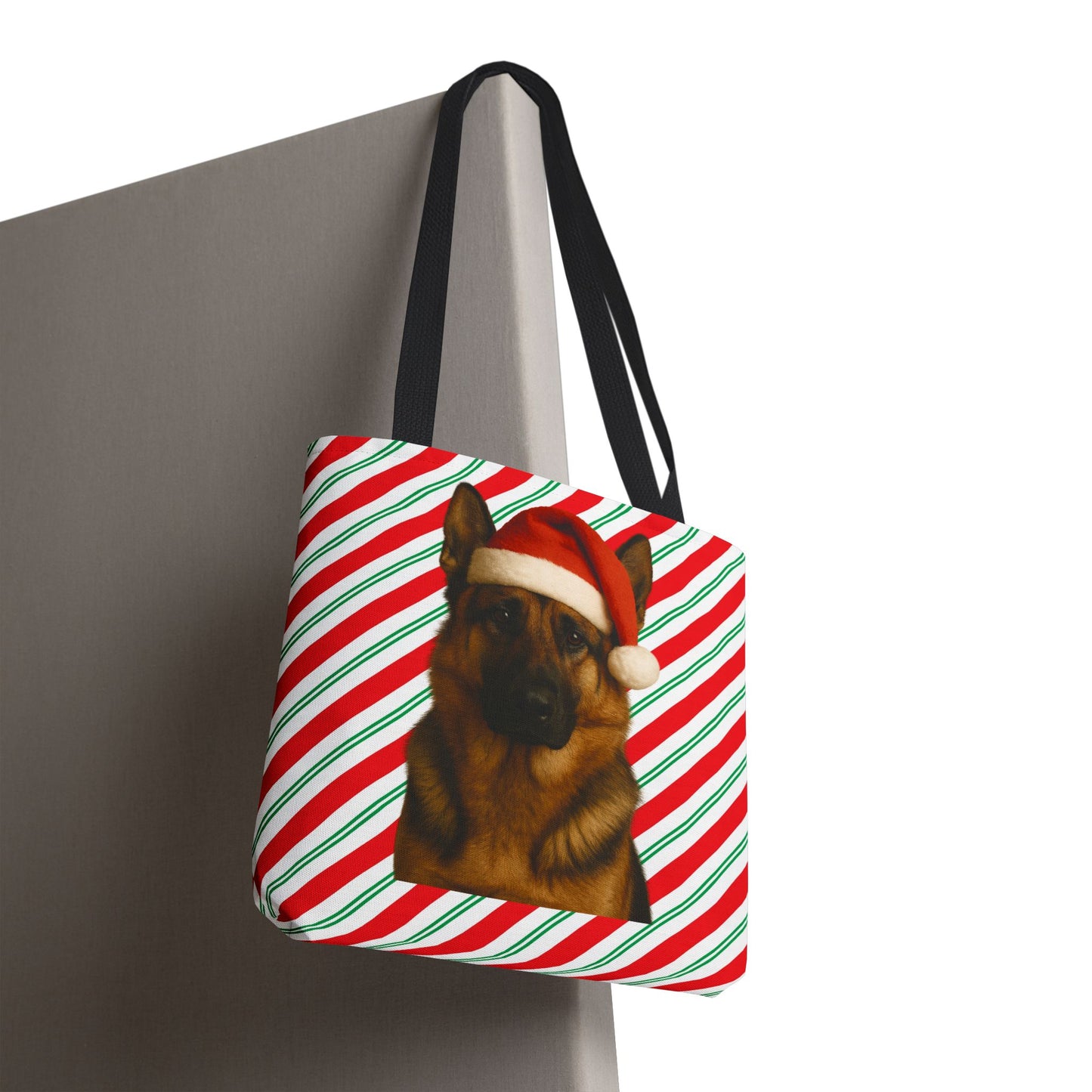 Santa Paws German Shepherd Tote Bag
