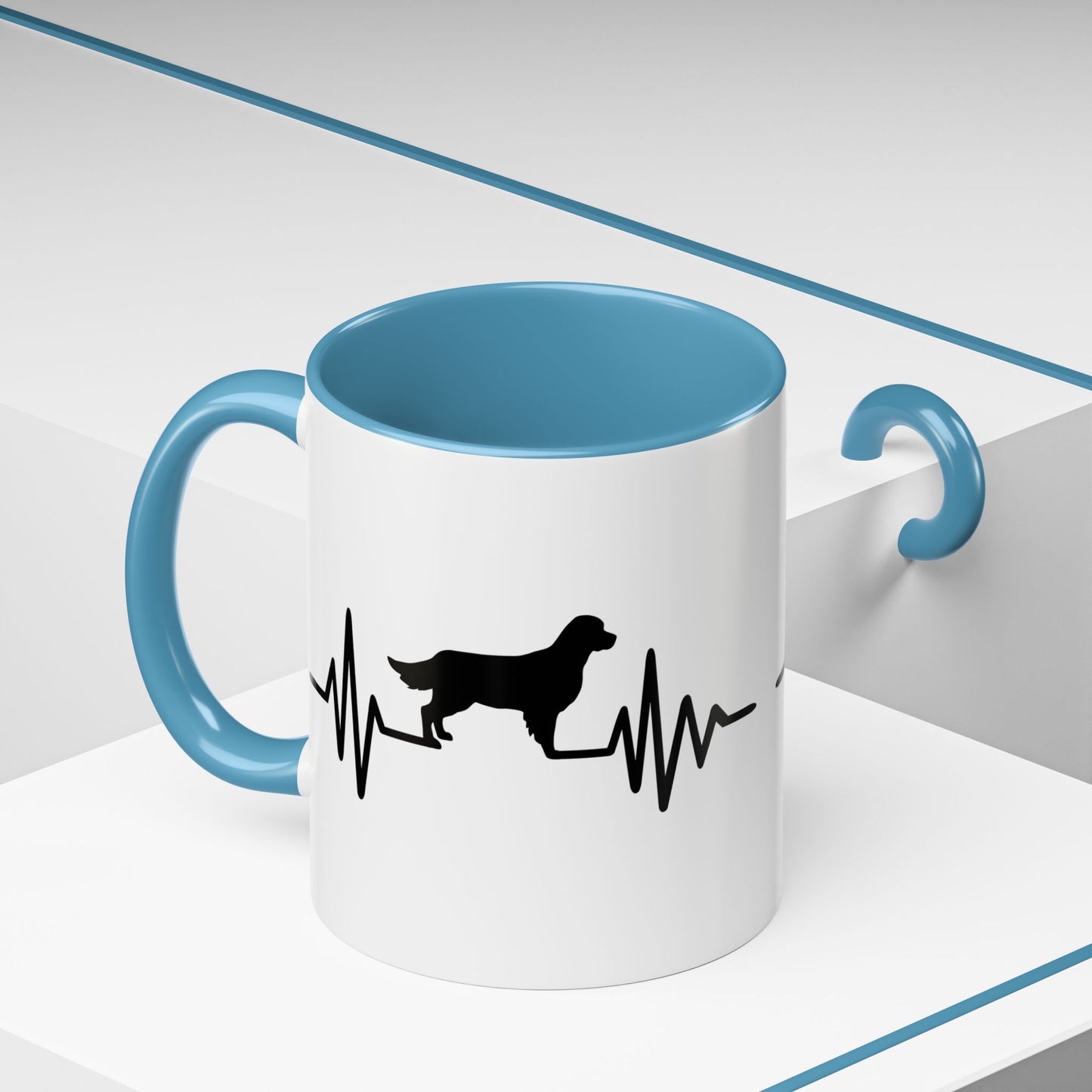 My Heart Beats For Goldens 2-Tone Coffee Mug