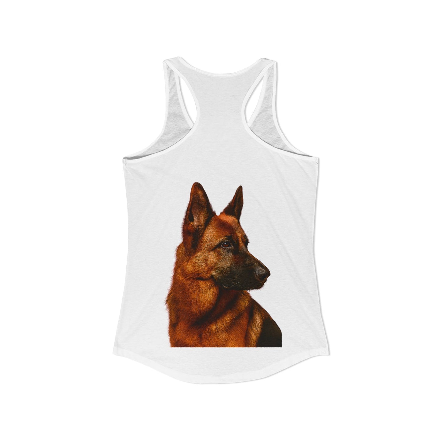 German Shepherd Head Women's Racerback Tank