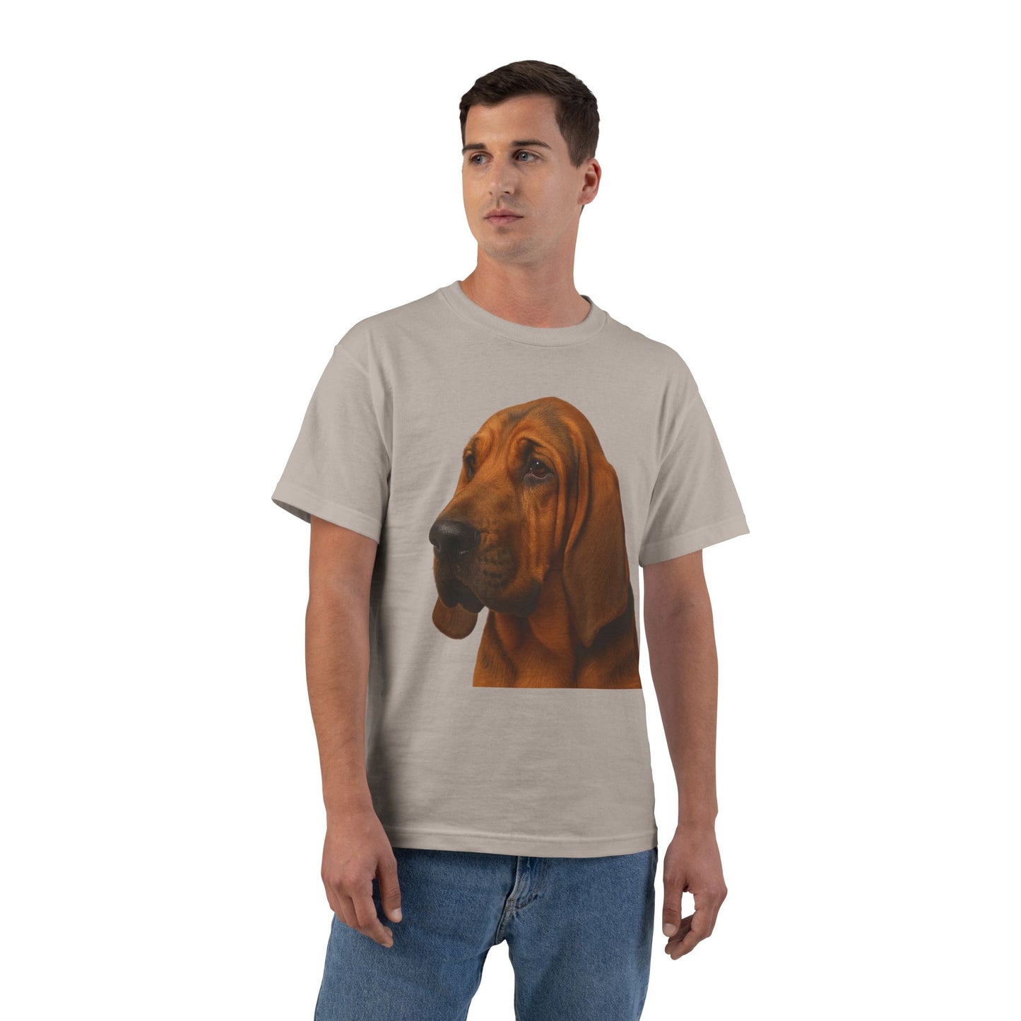 Bloodhound Head Men's Short-Sleeve Crewneck Tee