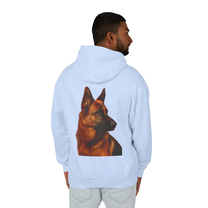 German Shepherd Head Unisex Lightweight Hoodie