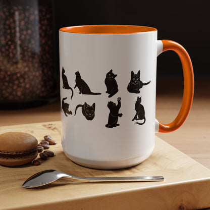 Cats 2-Tone Coffee Mug