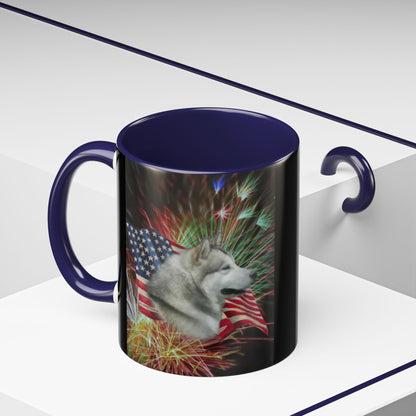 American Malamute 2-Tone Coffee Mug