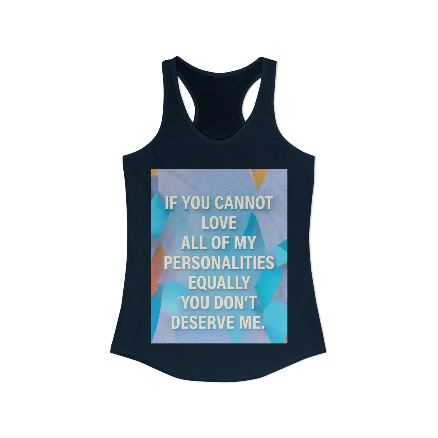 All Of My Personalities Women's Racerback Tank