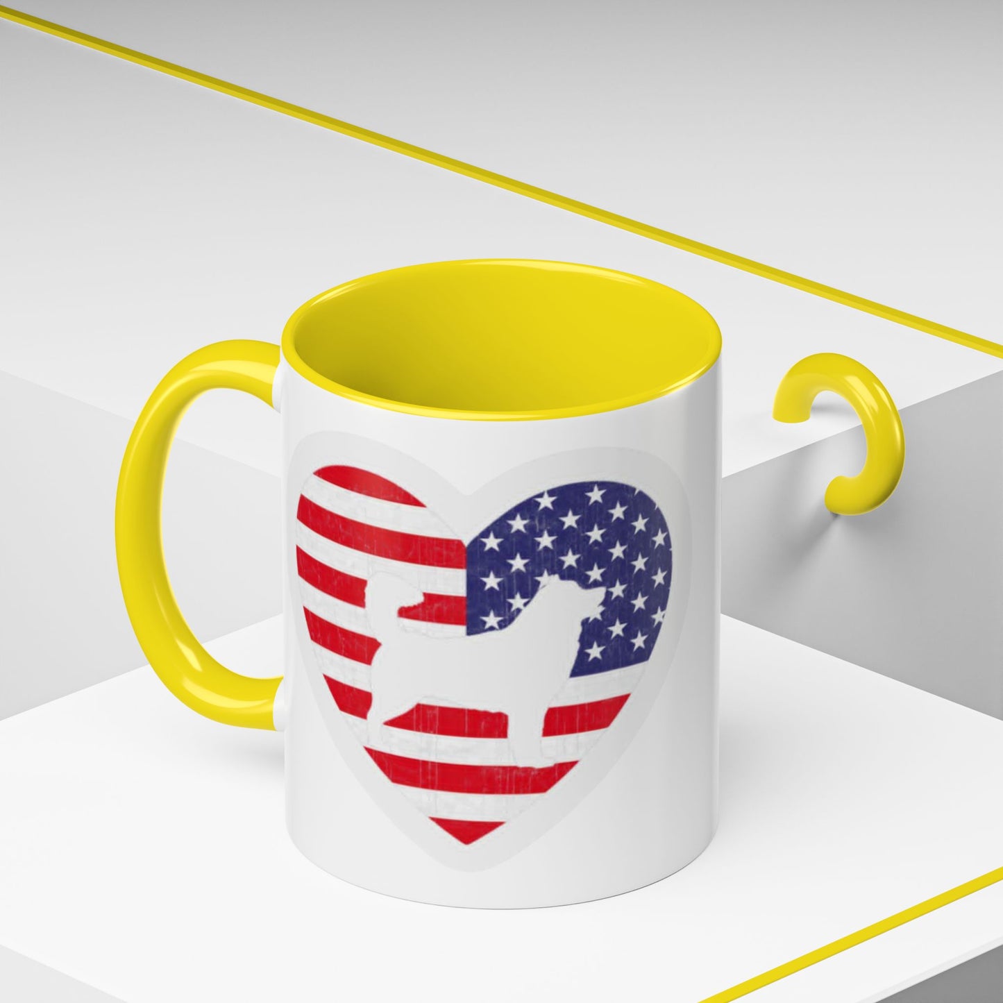 Malamute Flag 2-Tone Coffee Mug