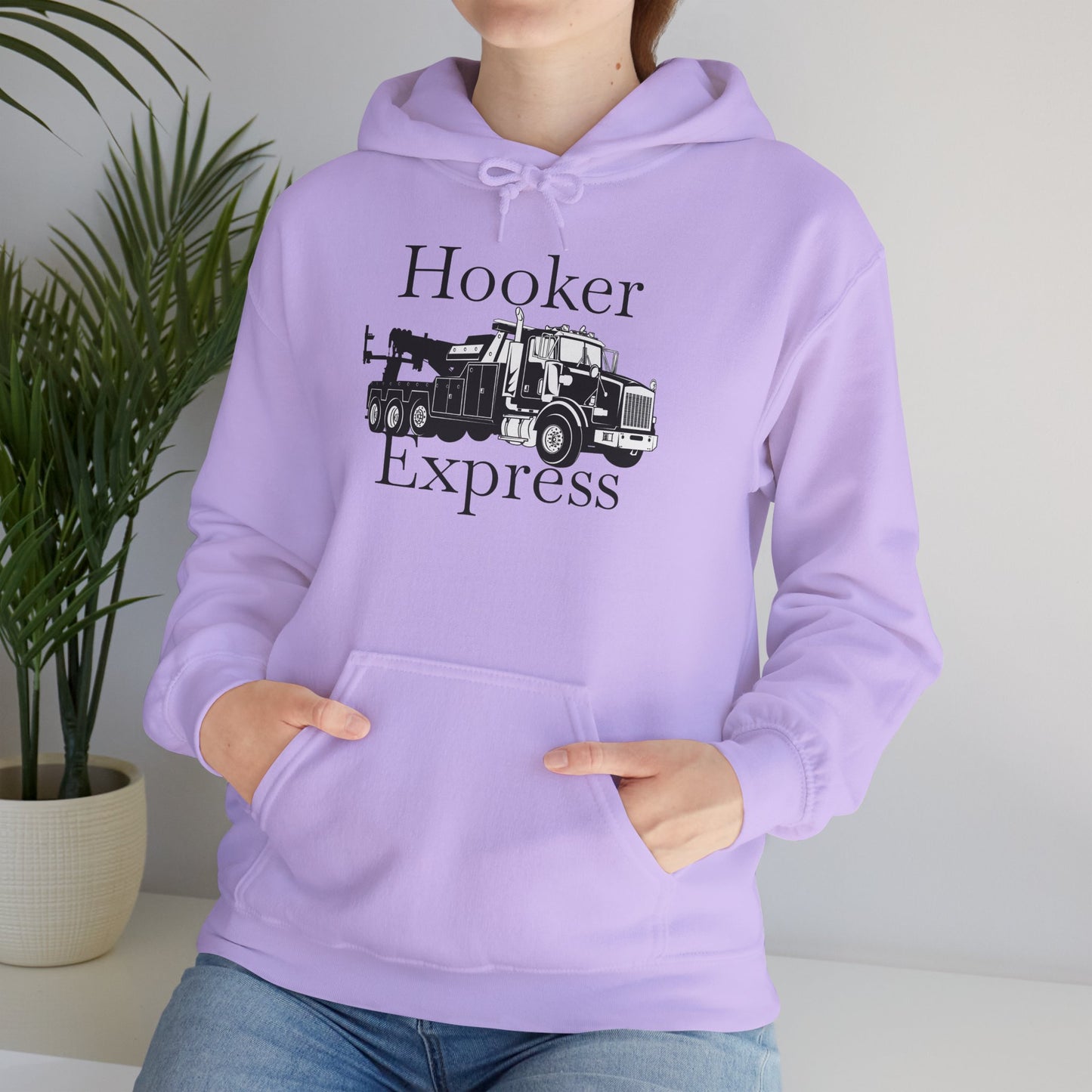 H**ker Express Heavy Tow Truck Unisex Hoodie