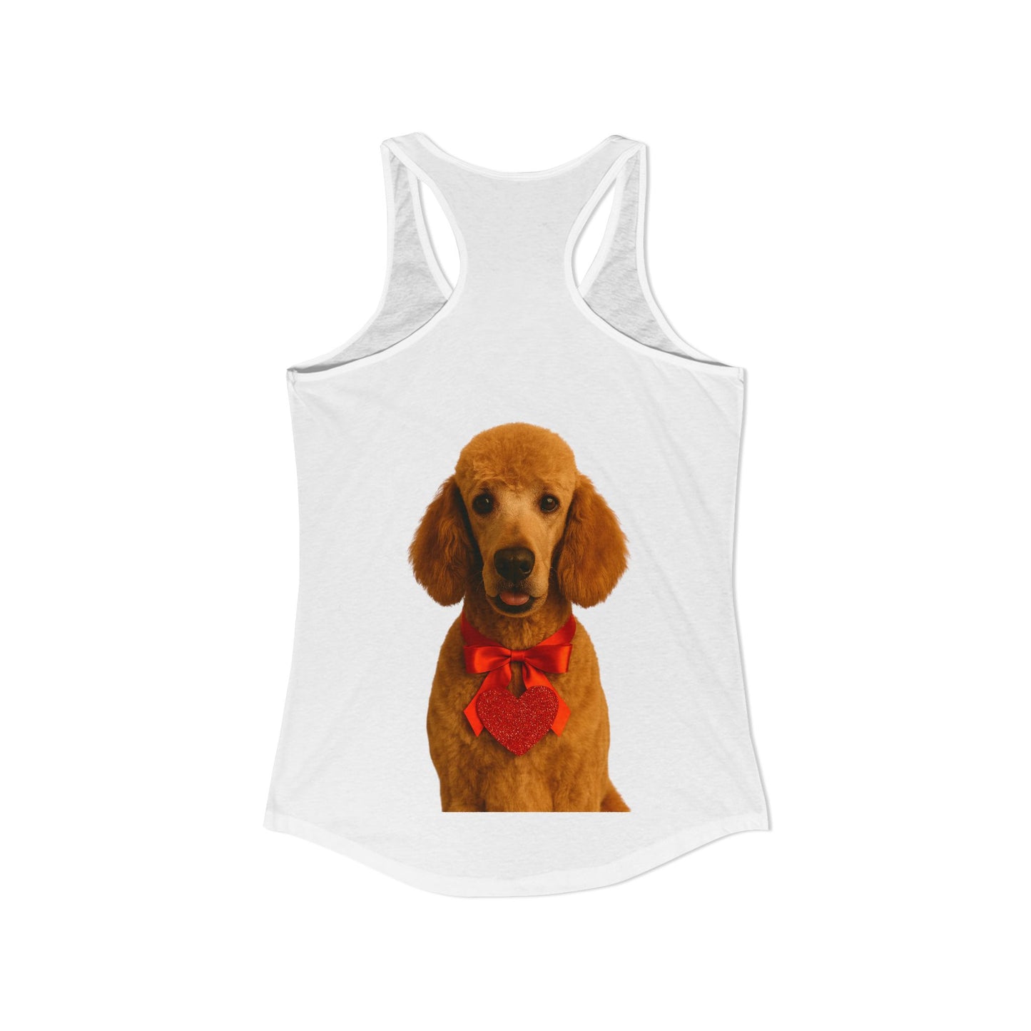 Cupid's Companion Poodle Women's Racerback Tank