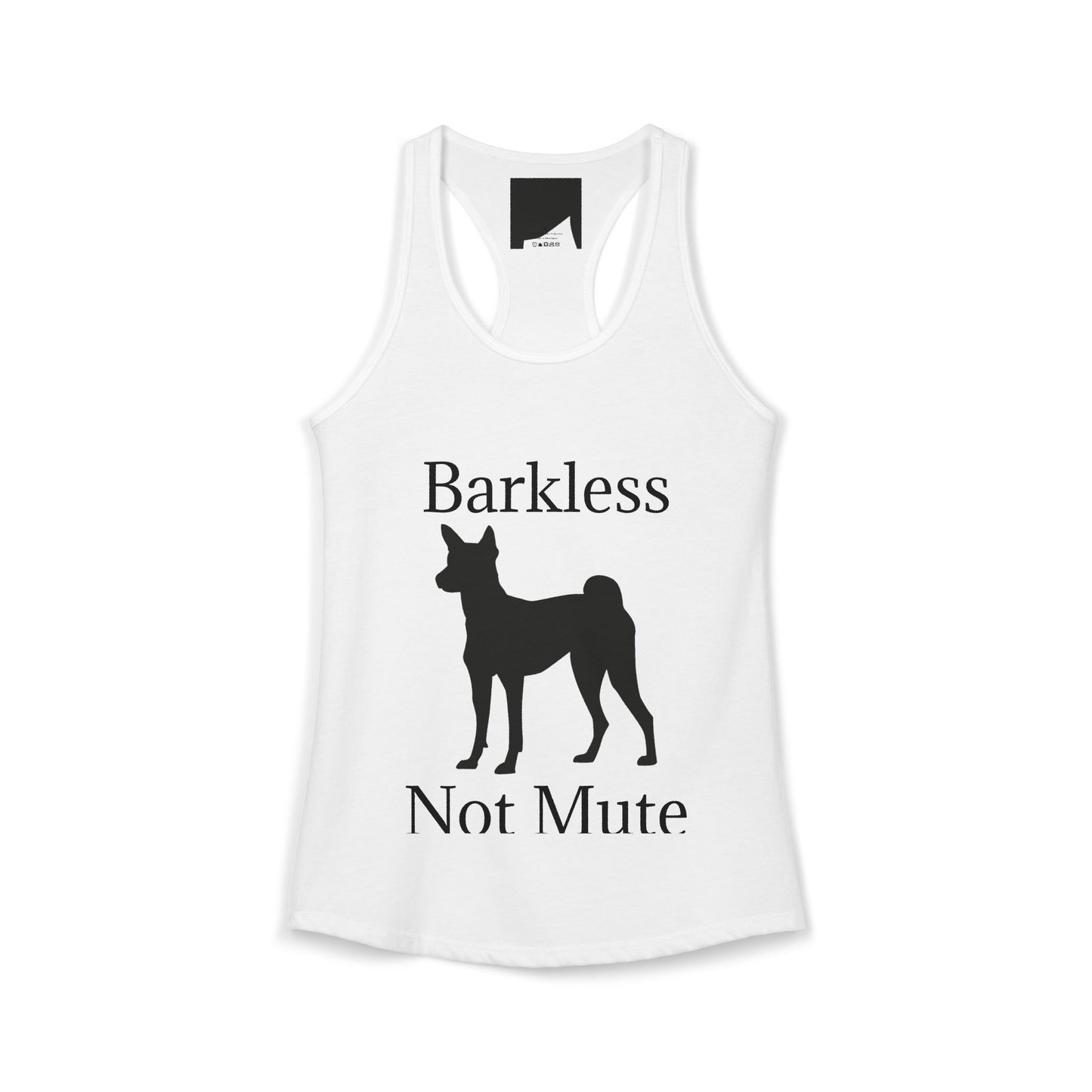 Barkless Not Mute Women's Racerback Tank