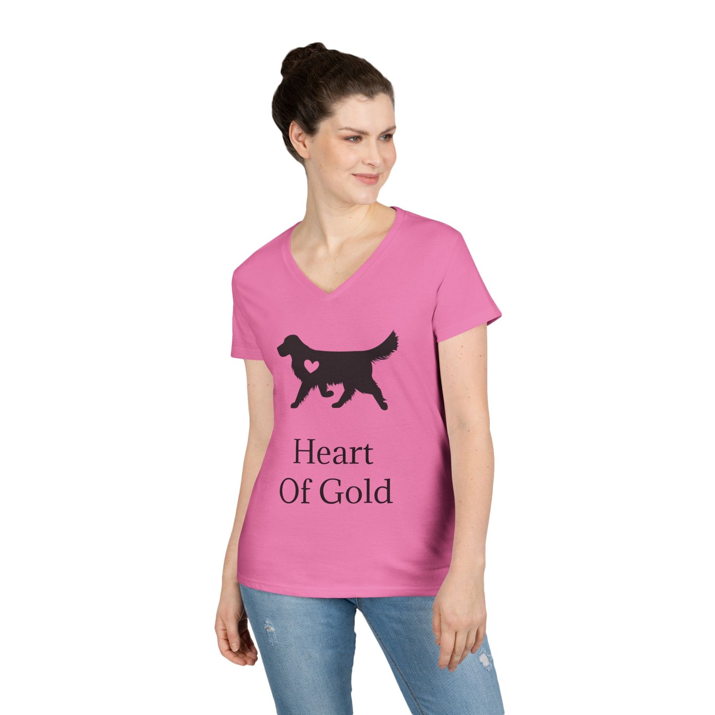 Heart Of Gold Women's V-Neck T-Shirt