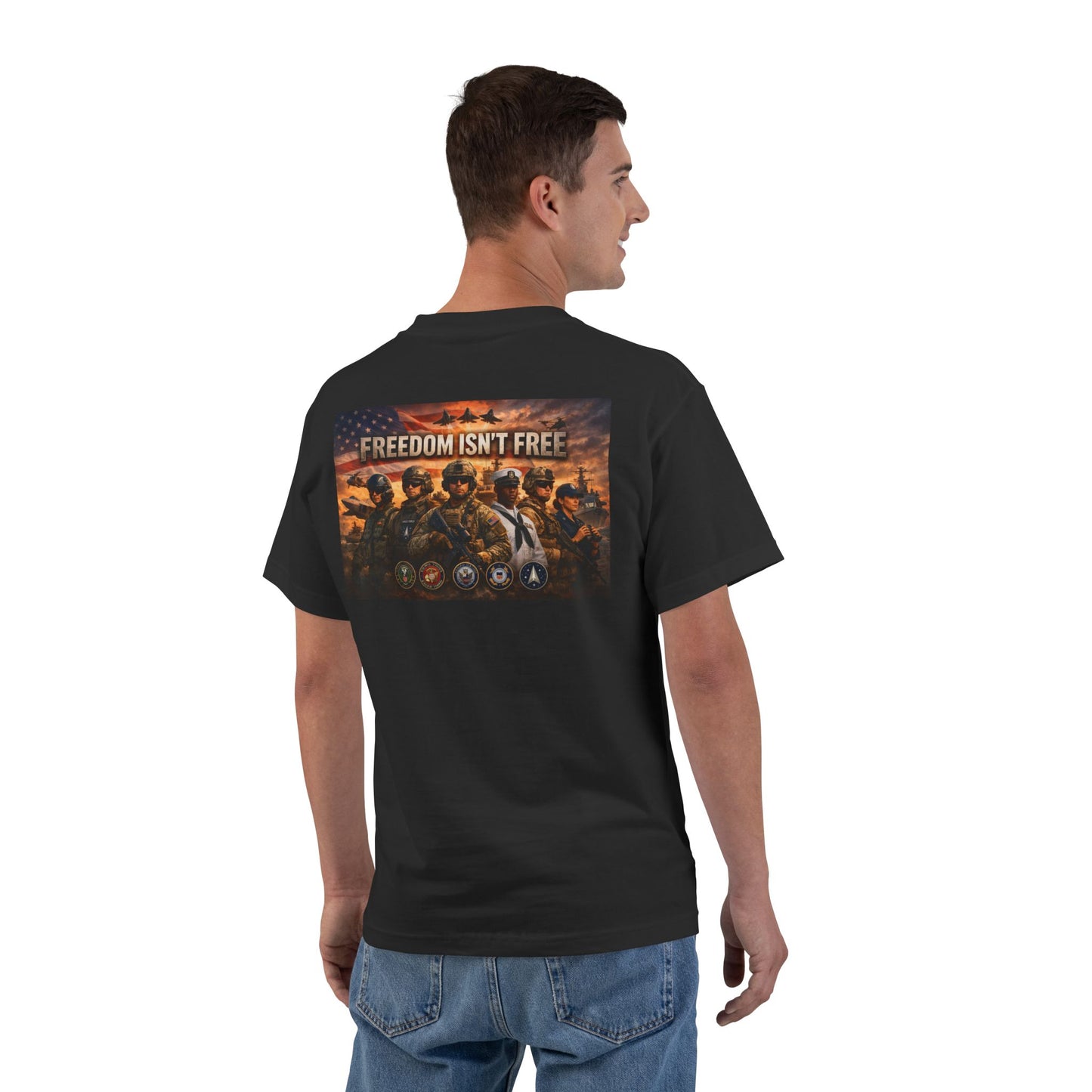 Freedom Isn't Free Men's Short-Sleeve Crewneck Tee