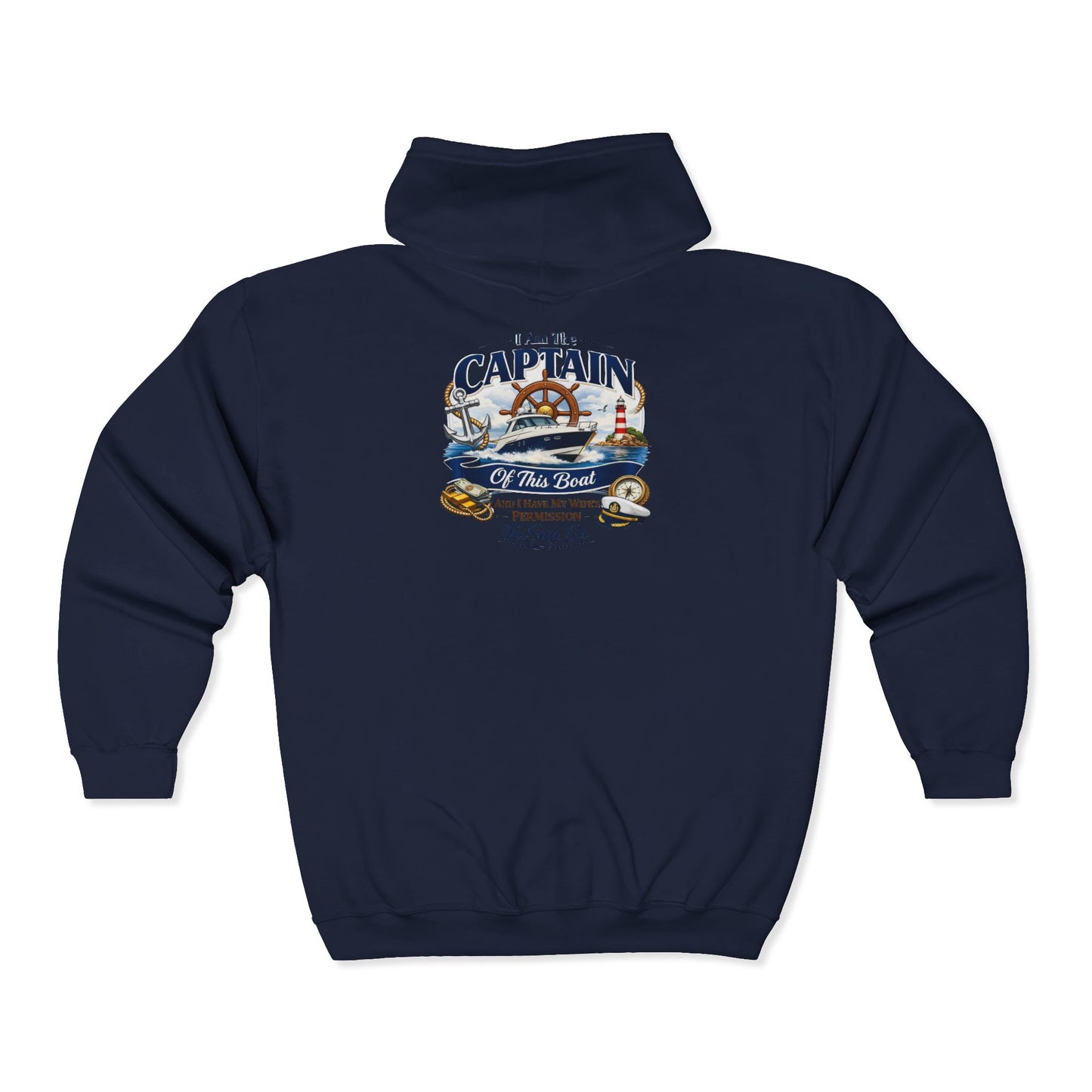 Captain Unisex Full Zip Hoodie