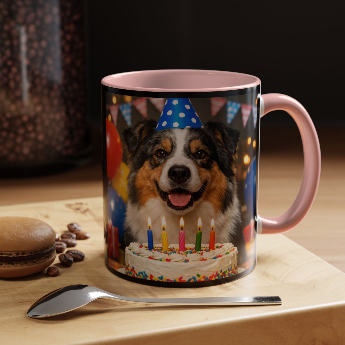 Birthday Buddy Aussie 2-Tone Coffee Mug