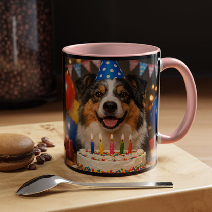 Birthday Buddy Aussie 2-Tone Coffee Mug