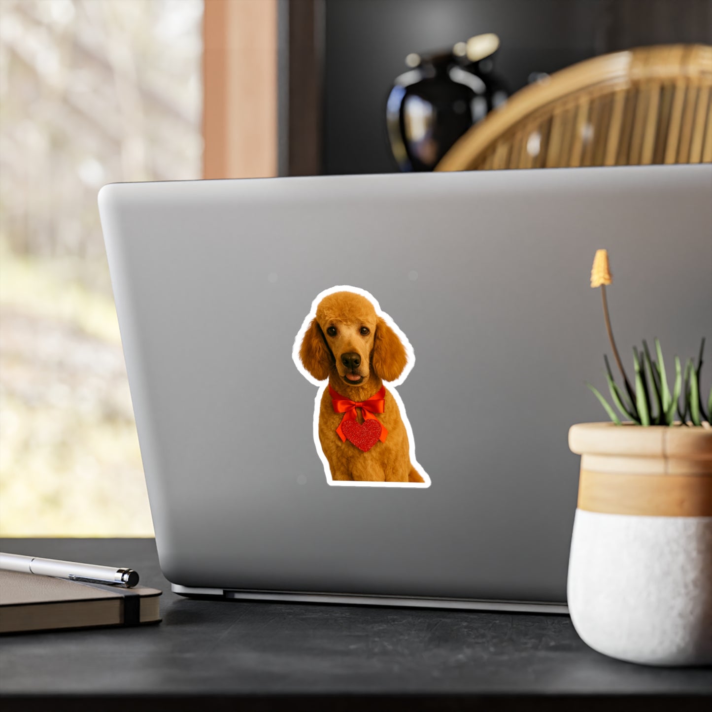 Cupid's Companion Poodle Vinyl Decal