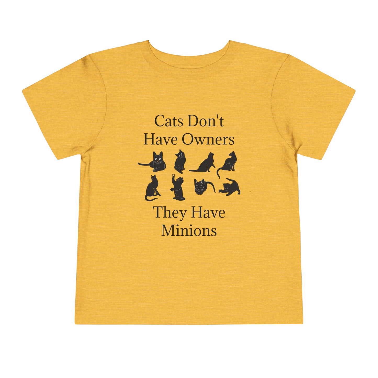 Cat Minions Toddler Unisex Short Sleeve Crewneck Tee