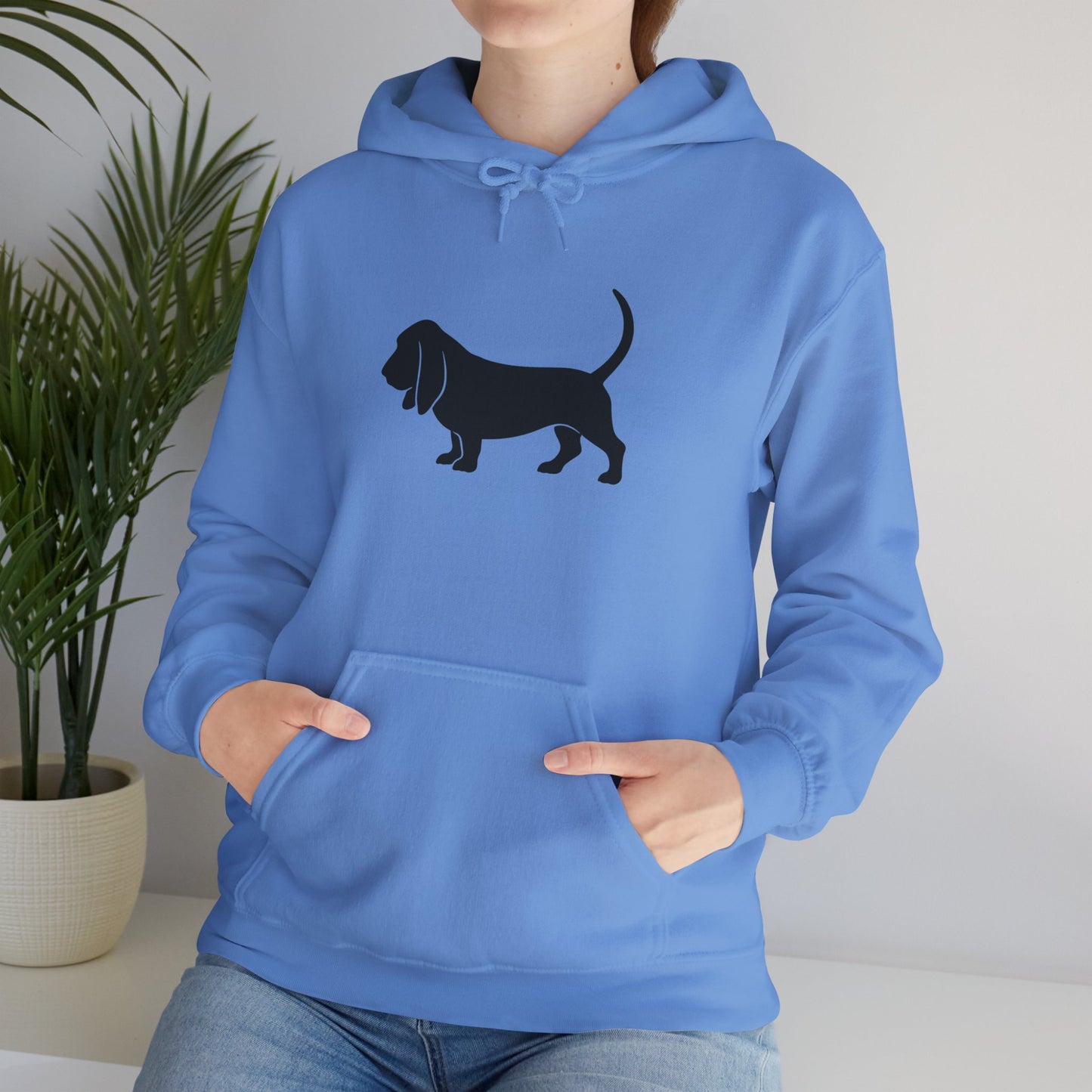 Basset Silhouette Unisex Hoodie