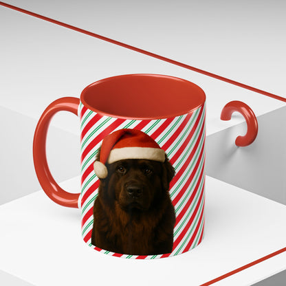 Santa Paws Newfie 2-Tone Coffee Mug