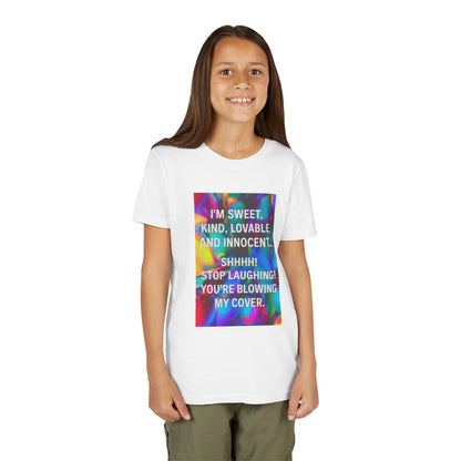 Blowing My Cover Youth Unisex Short Sleeve Crewneck Tee