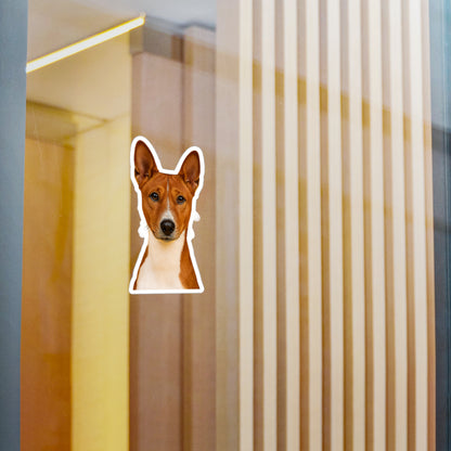 Basenji Head Vinyl Decal