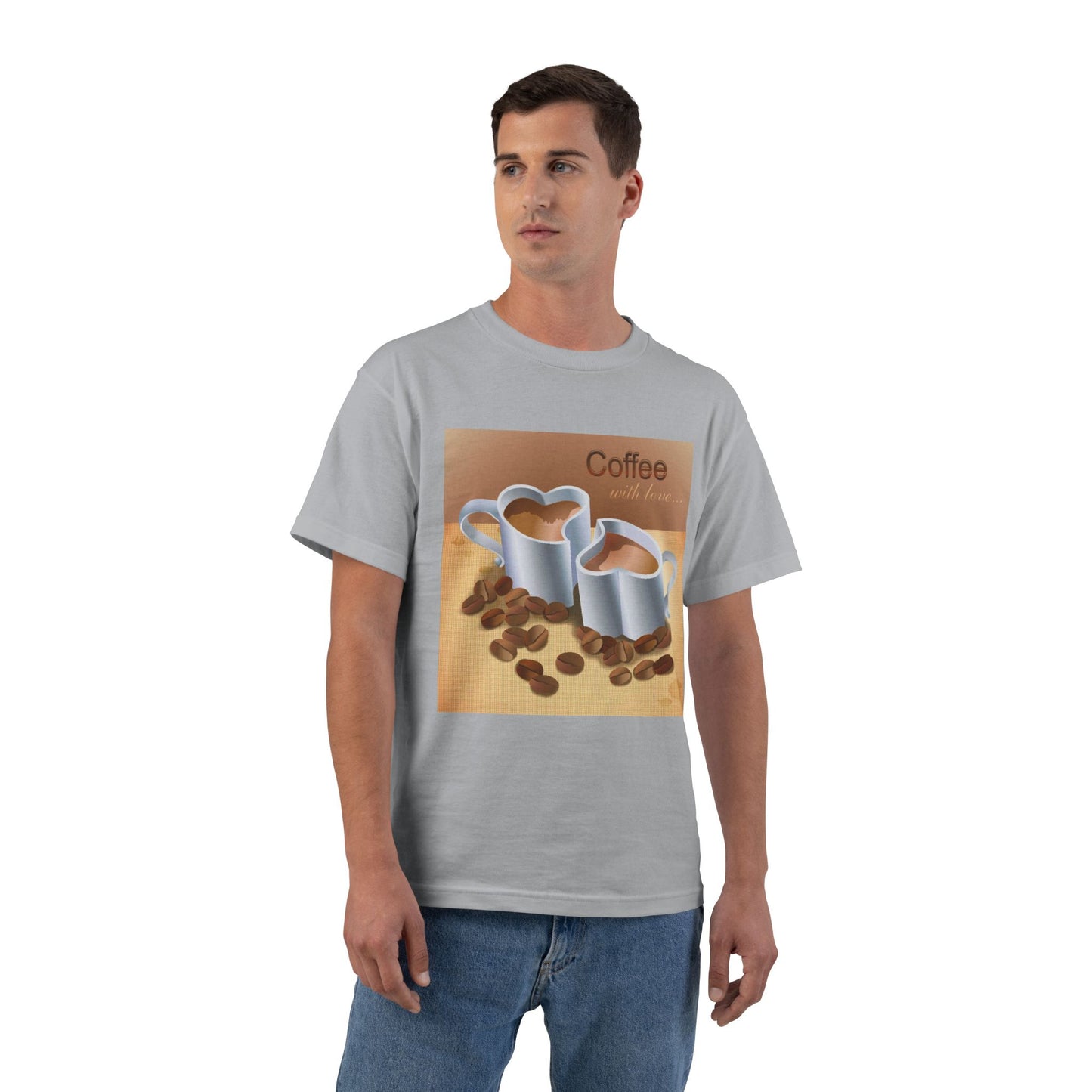 Coffee With Love Men's Short-Sleeve Crewneck Tee