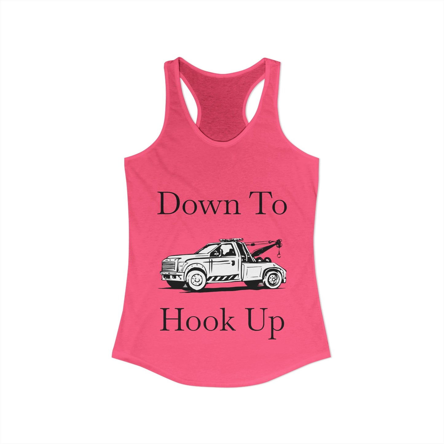 Down To Hook Up Women's Racerback Tank