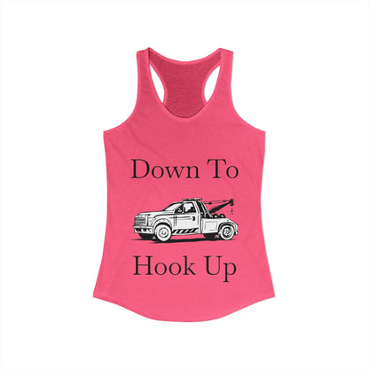 Down To Hook Up Women's Racerback Tank