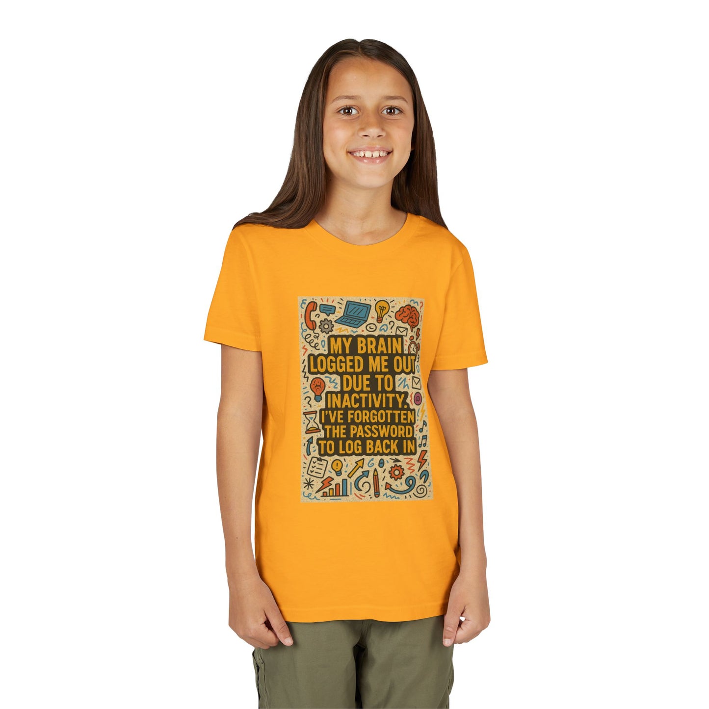 Logged Out Youth Unisex Short Sleeve Crewneck Tee