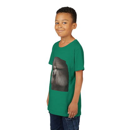 Poodle Head Youth Unisex Short Sleeve Crewneck Tee