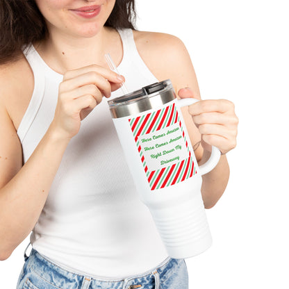 Here Comes Amazon Insulated Travel Mug
