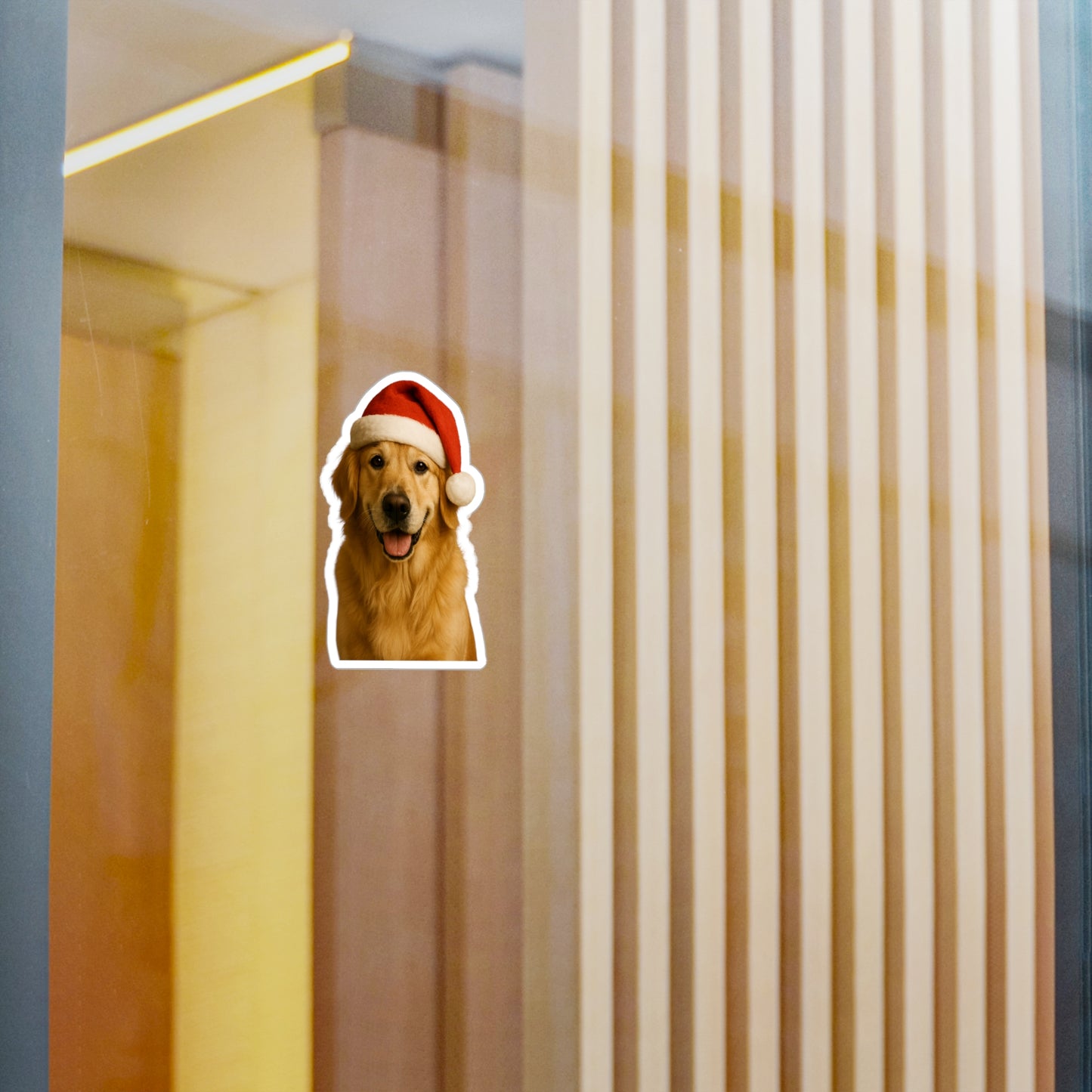 Santa Paws Golden Vinyl Decal