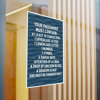 Password Vinyl Decal
