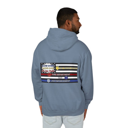 Slow Down Move Over Flag Unisex Lightweight Hoodie