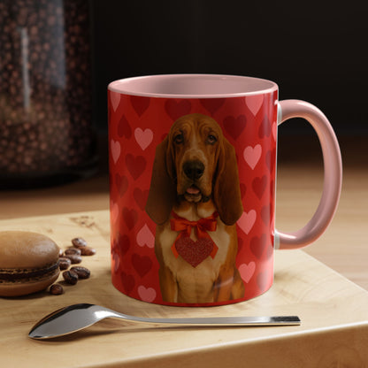 Cupid's Companion Basset 2-Tone Coffee Mug