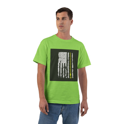 Thin Yellow Line Men's Short-Sleeve Crewneck Tee