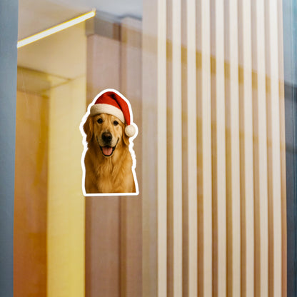 Santa Paws Golden Vinyl Decal