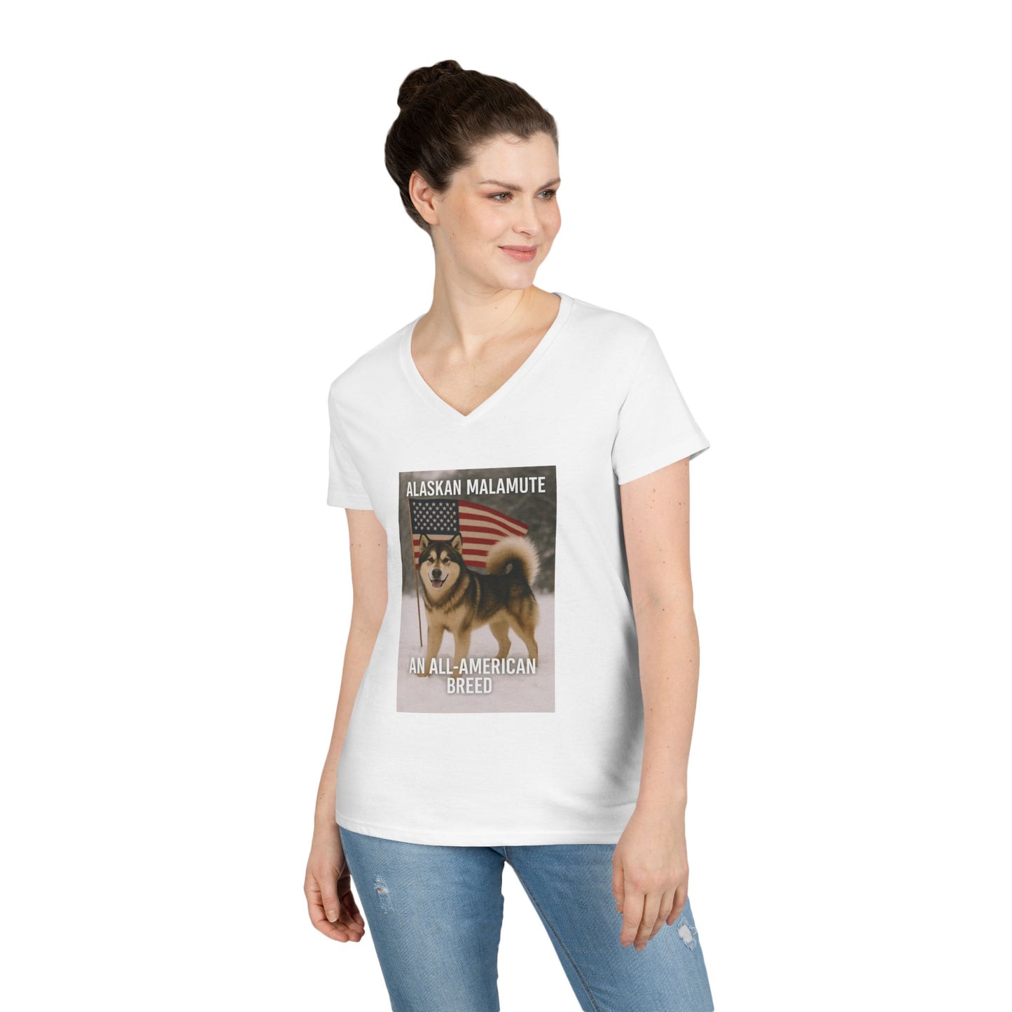 All-American Breed Women's V-Neck T-Shirt