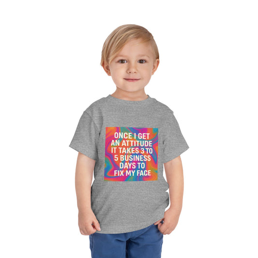 Fix My Face Toddler Unisex Short Sleeve Crewneck Tee