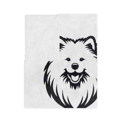 Sammy Smile Velveteen Microfiber Blanket