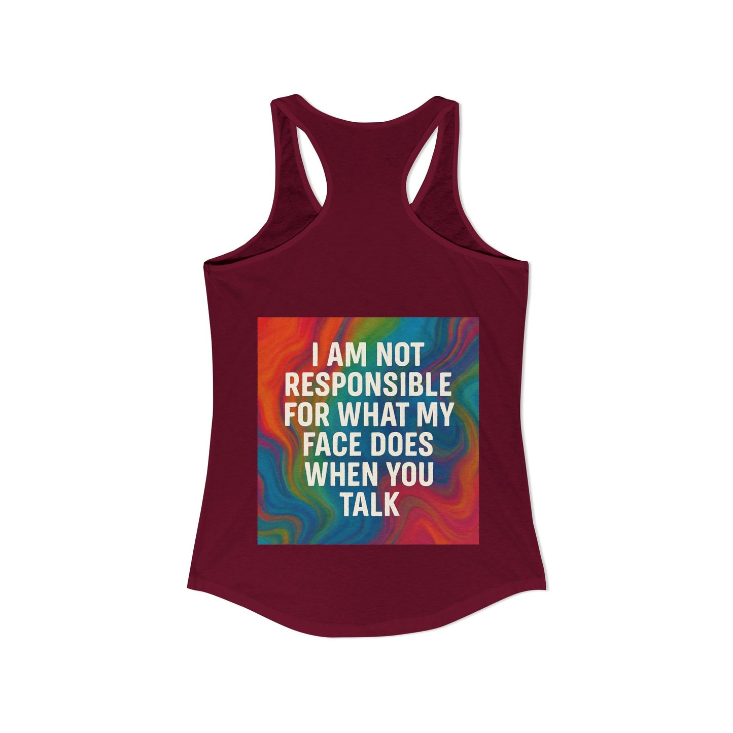 When You Talk Women's Racerback Tank