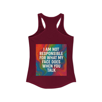 When You Talk Women's Racerback Tank