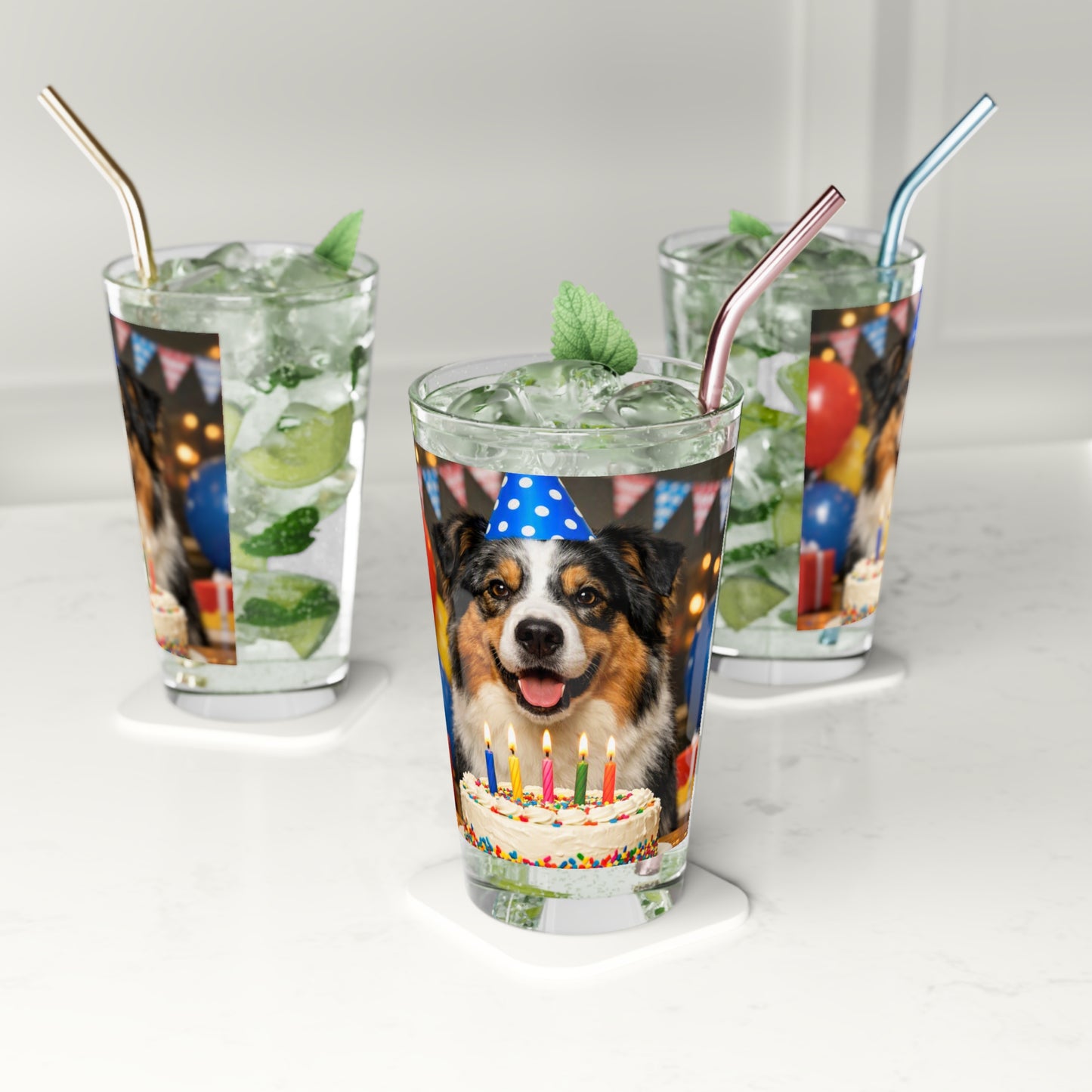 Birthday Buddy Aussie Drinking Glass